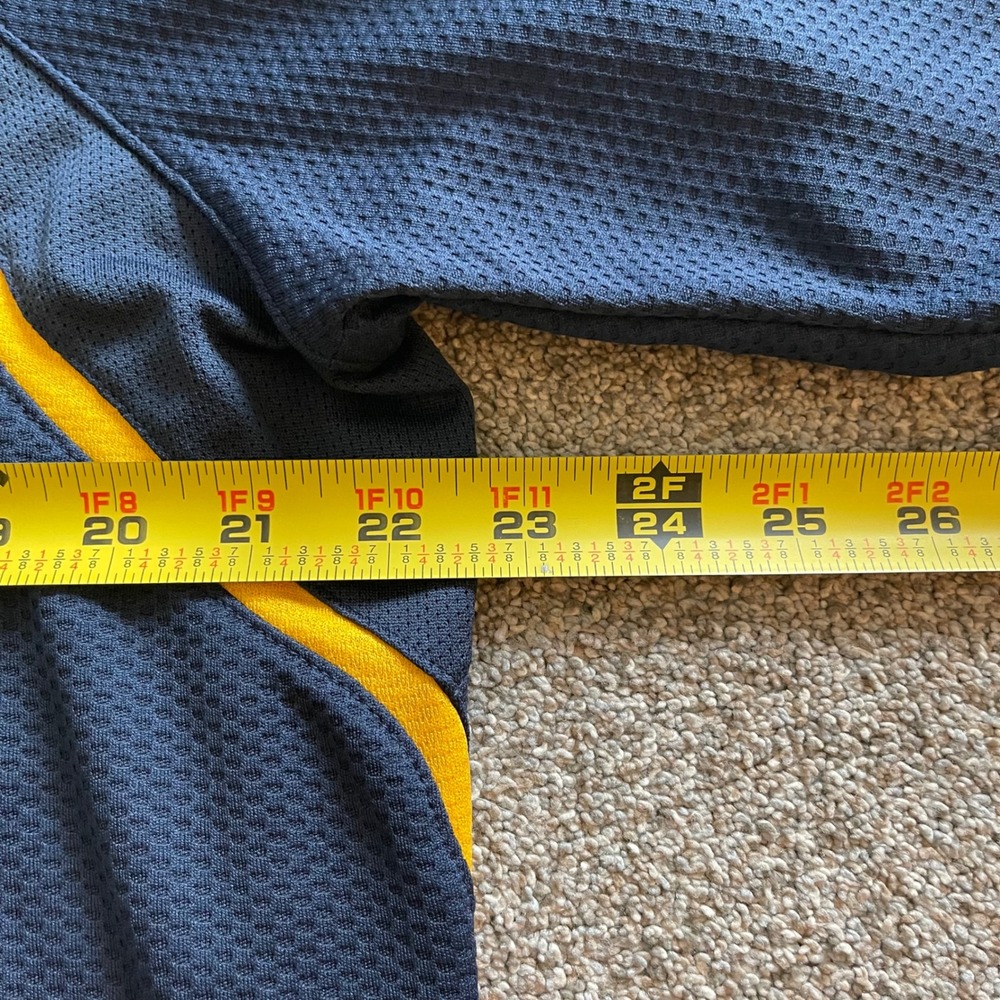 Mens Nike West Virginia Polo XL Navy Excellent WVU Fiesta Bowl Nike Fit Dry - Picture 4 of 5